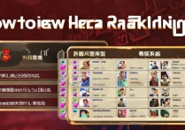 王者荣耀怎么看英雄地区排名